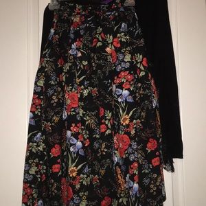 MIDI FLORAL SKIRT
